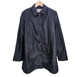 Talbots Snap Button Jacket‎ Women's Size M Black